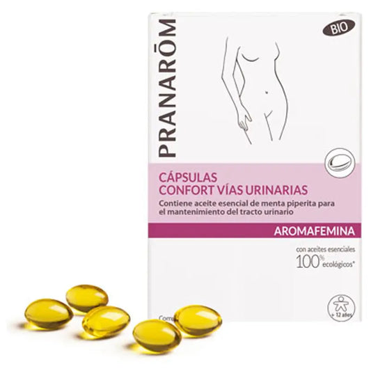 Pranarom Aromafemina Confort Vias Urinarias BIO, 30 Cápsulas