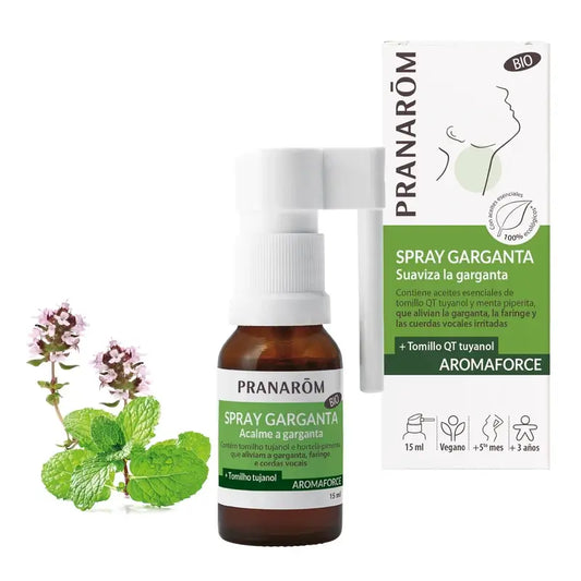 Pranarom Aromaforce Spray Garganta BIO, 15 ml