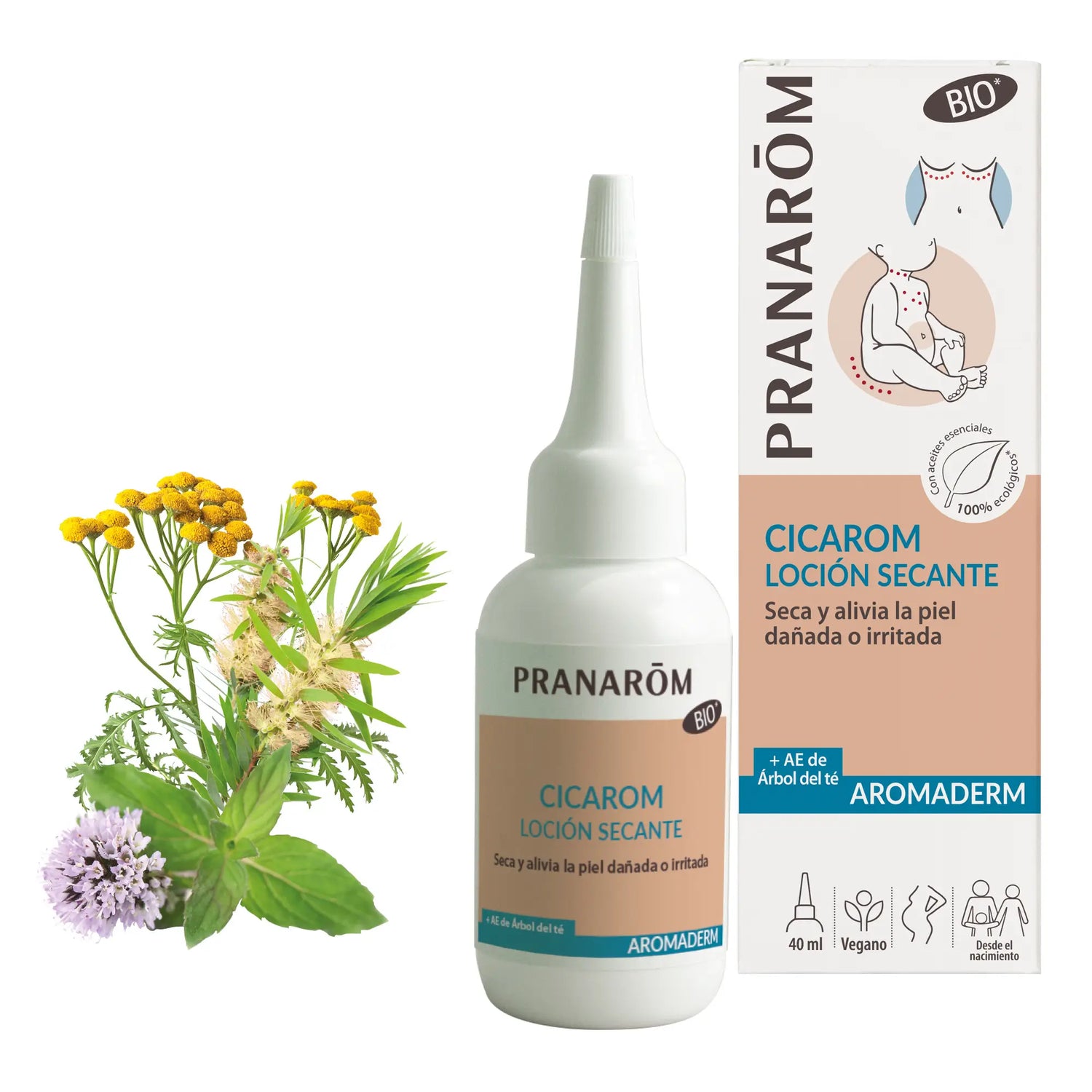 Pranarôm Cicarom Loción Secante BIO, 40 ml