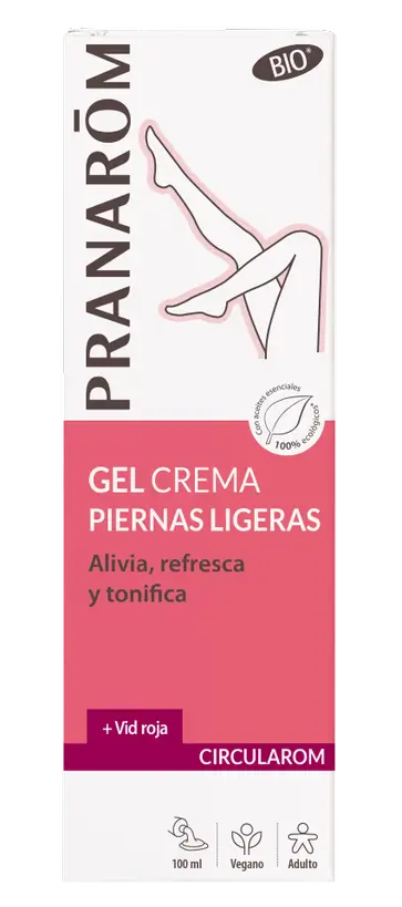 Pranarom Circularom Gel Crema Piernas Ligeras BIO, 100 ml