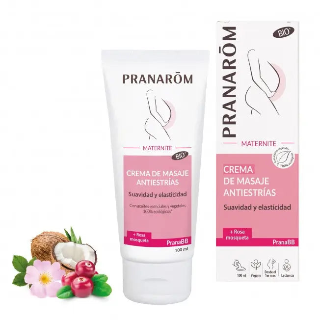 Pranarom Crema de Masaje Antiestrias BIO, 100 ml