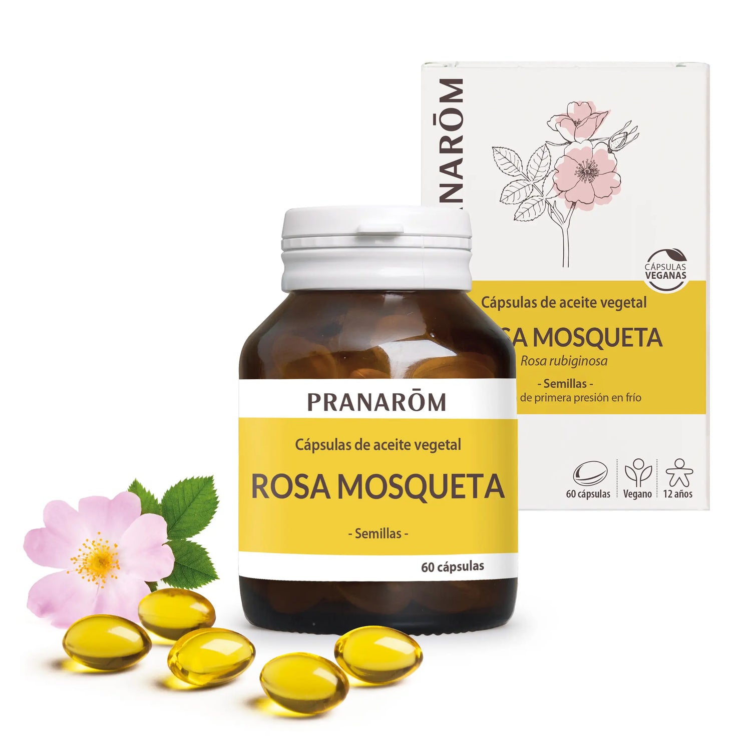 Pranarôm Rosa Mosqueta 60 Cápsulas