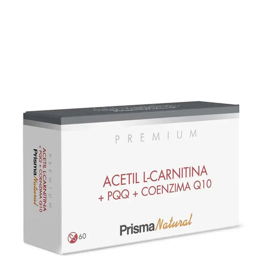 Prisma Premium Acetil L-Carnitina+Pqq+Coenzima Q10, 60 cápsulas