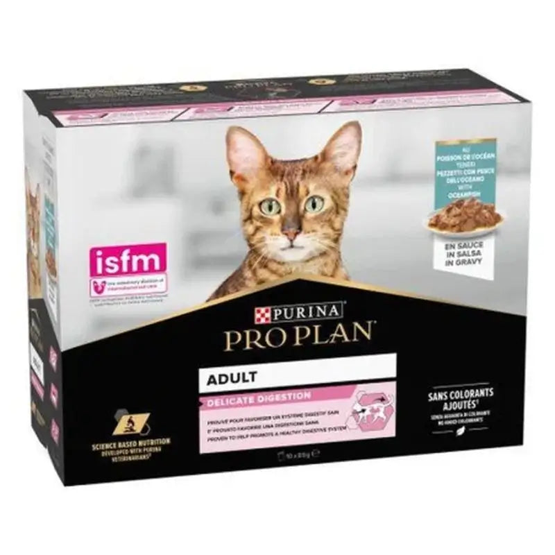 Pro Plan Feline Multi Sobre Delicate Pescado Pavo 10X85Gr