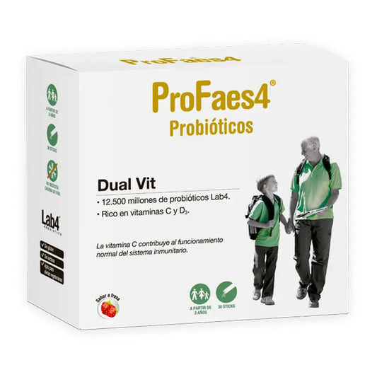 Profaes4 Probióticos Dual Vitaminas 30 Sticks