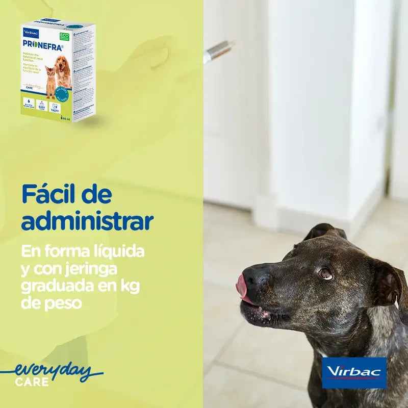 Virbac Pronefa Suplemento Renal Para Perros y Gatos, 180 ml