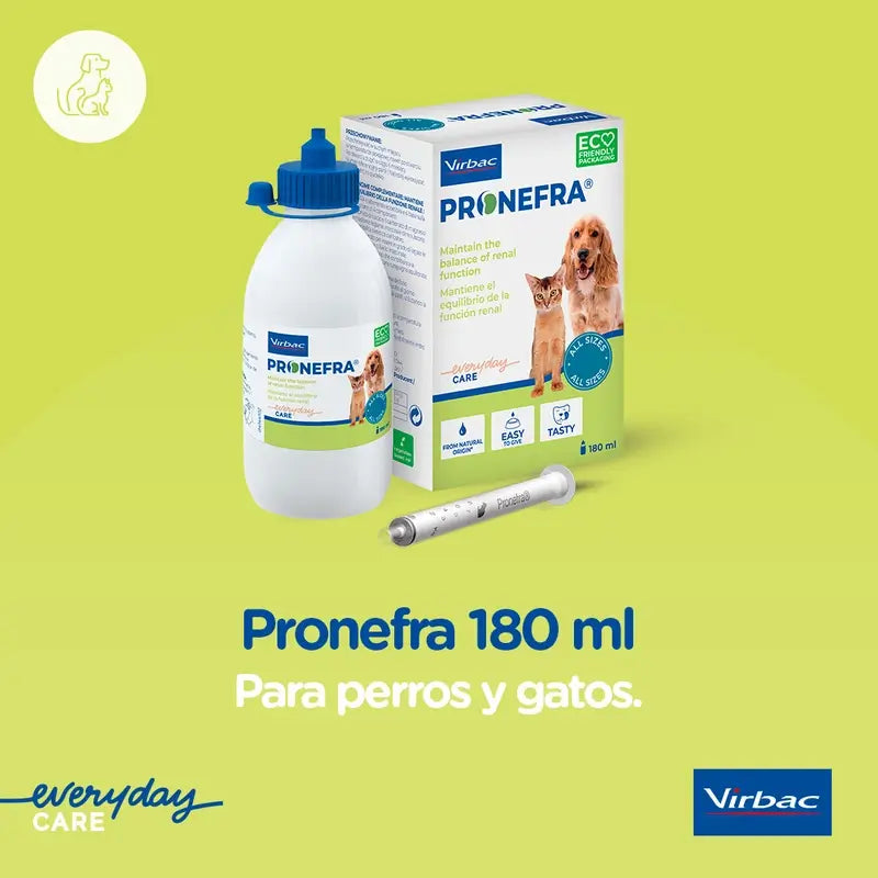 Virbac Pronefa 180 ml, Suplemento Renal Para Perros y Gatos