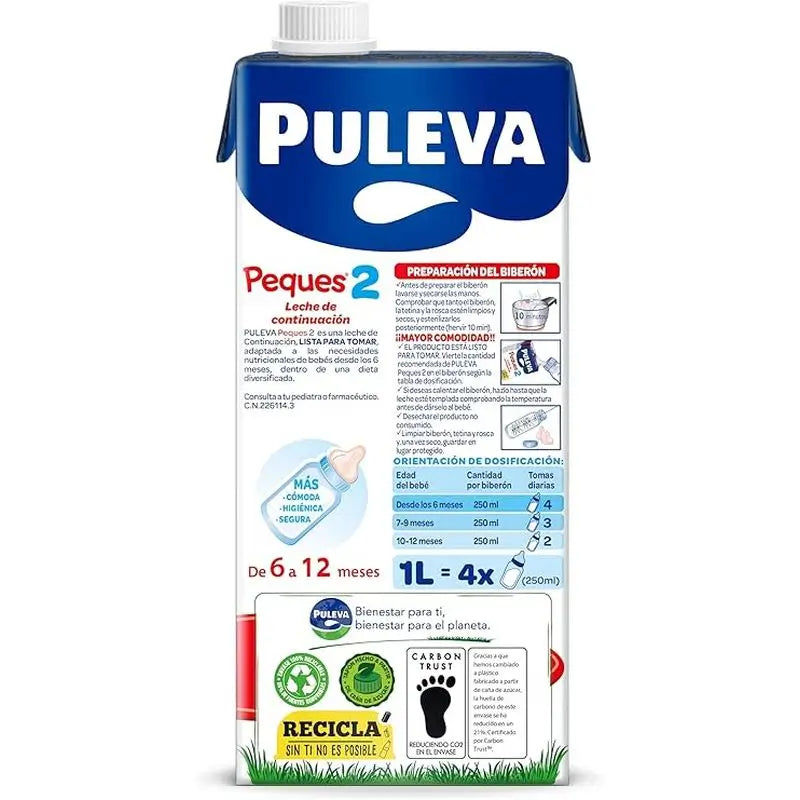 Puleva Peques 2 Leche Continuac 1L 6 unidades