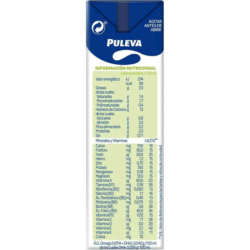 Puleva Peques 3 Crecimiento Cereales y Frutas 3X200 ml 10 unidades