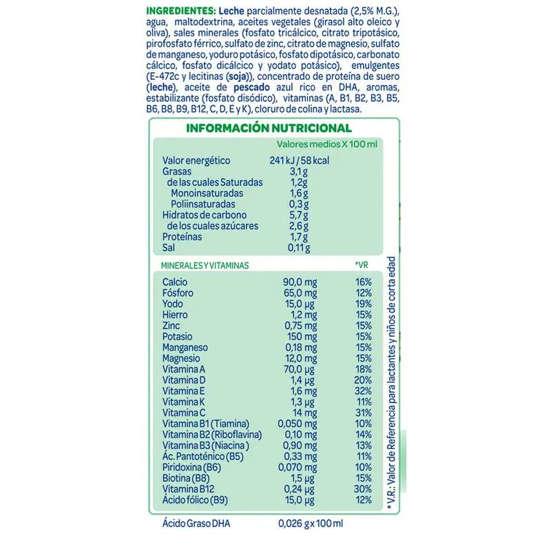 Puleva Peques 3 Crecimiento 1L 6 unidades