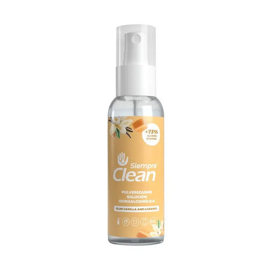 Pulverizador Solución Hidroalcohólica Siempreclean Vainilla & Caramelo 60 ml