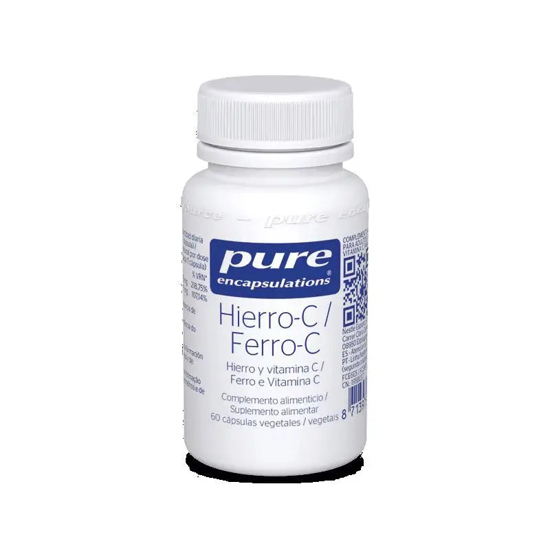 Pure Encapsulations Hierro-C , 60 cápsulas