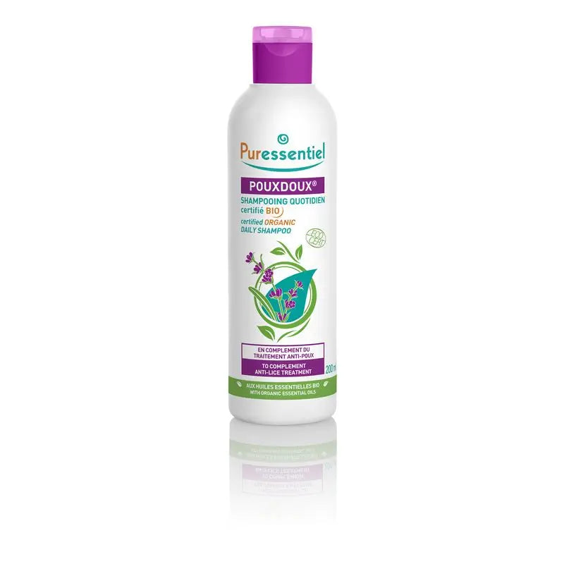 Puressentiel Champú Pouxdoux Diario Bio, 200 ml