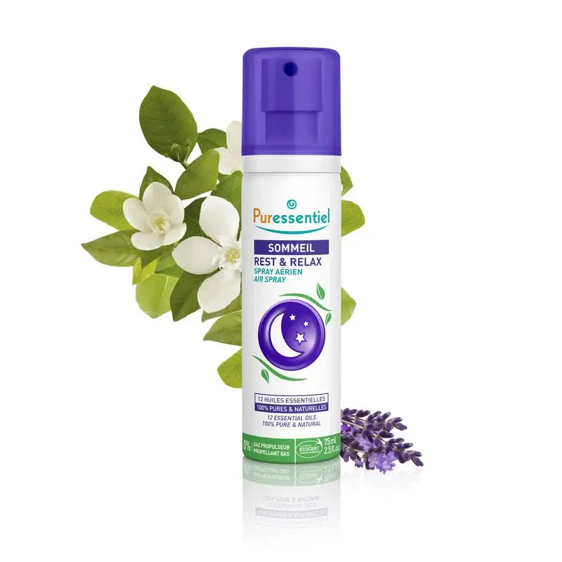 Puressentiel Spray Aéreo Sueño & Relax Con 12 Aceites Esenciales, 75 ml