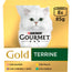 Gourmet Gold Terrine Surtido Caja 8X85Gr, comida húmeda para gatos