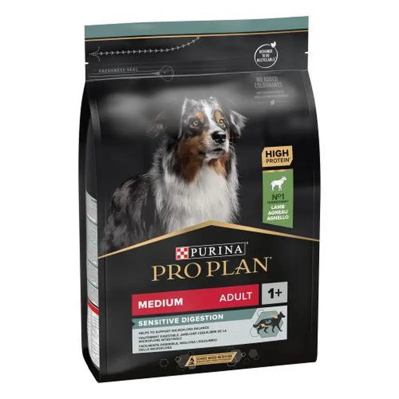 Purina Pro Plan Canine Adult Digest Medium Cordero 14Kg, pienso para perros