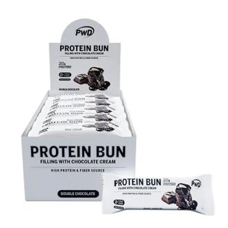 Pwd Protein Bun Bizcocho Double Chocolate 15Udsx60Gr.