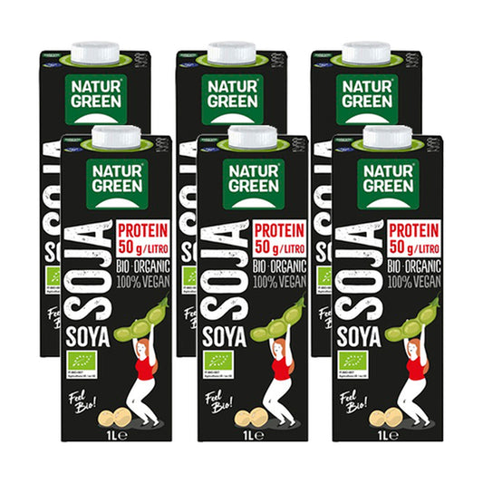 Naturgreen Bebida De Soja Protein Bio, 6 X 1L