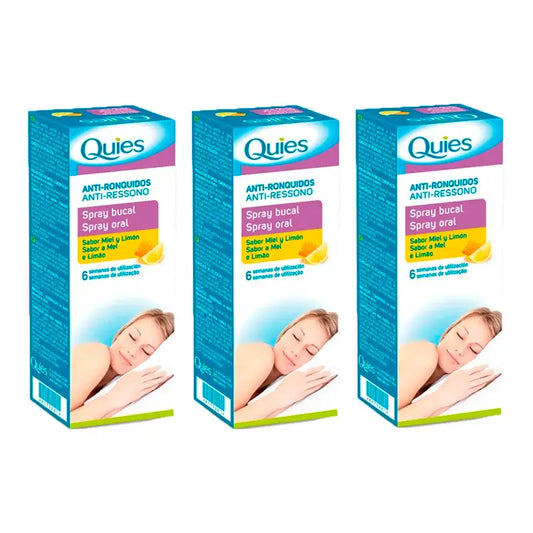 Quies Anti-Ronquidos Spray Pack , 3 x 70 ml