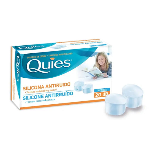 Quies Tapon Silicona Anti-Ruido 6 Tapones