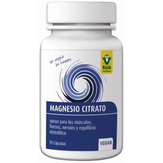 Raab Vitalfood Citrato De Magnesio 90Cap. Sg Vegan 