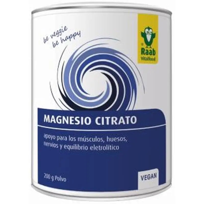 Raab Vitalfood Citrato De Magnesio Polvo 200Gr. Sg Vegan 