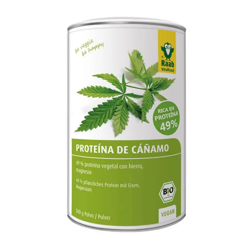 Raab Vitalfood Proteina De Cañamo Natural 500Gr. Bio Sg Vegan