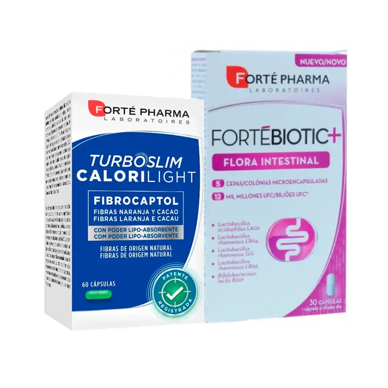 REIG JOFRE PACK VIAJE SLIM CALORLIGHT + FORTEBIOTIC FLORA INTESTINAL