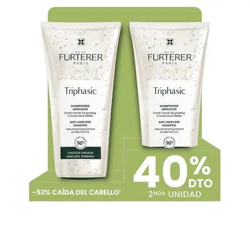 René Furterer Triphasic Champú Anticaída , 2x200 ml