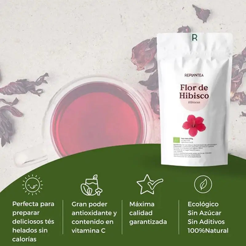 Replantea Flor De Hibisco Ecológica, 200 gr