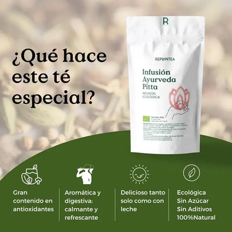 Replantea Infusión Ayúrveda Pitta Eco, 100 gr