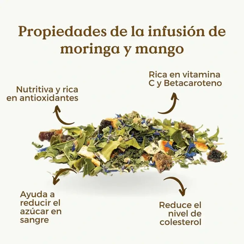 Replantea Infusión De Moringa Y Mango Ecológica , 100 gr