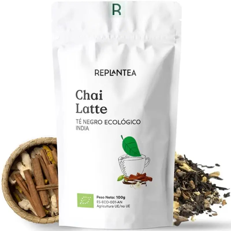 Replantea Té Negro Chai Latte Ecológico, 100 gr