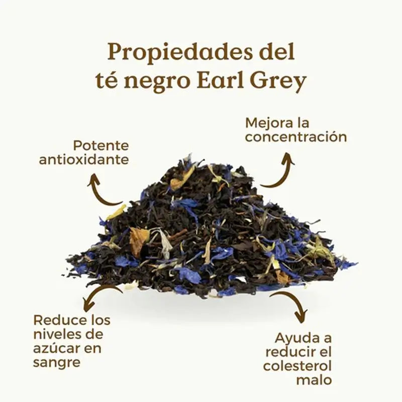 Replantea Té Negro Earl Grey Supreme Ecológico, 100 gr