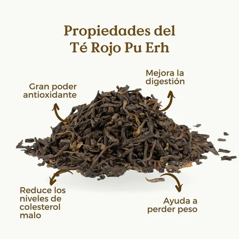 Replantea Té Rojo Pu Erh Ecológico, 100 gr