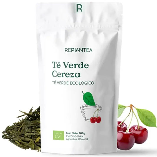 Replantea Té Verde Cereza E Hibisco Ecológico, 100 gr