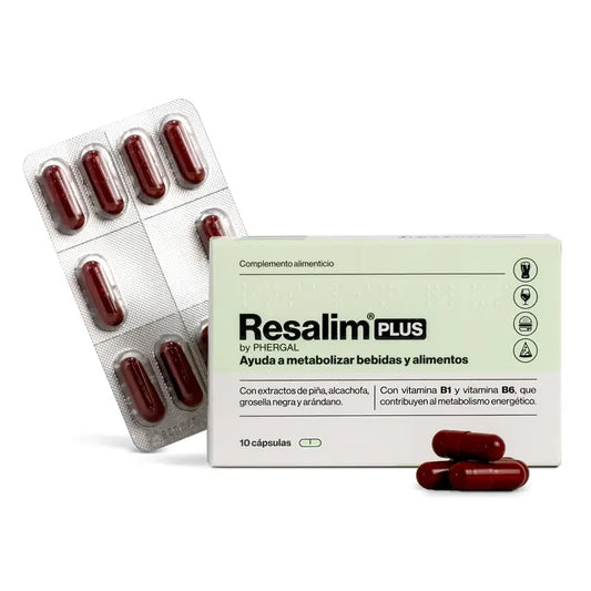 Resalim™ Plus Complemento Alimenticio Metabolizador Bebidas Alimentos - 10 Comprimidos