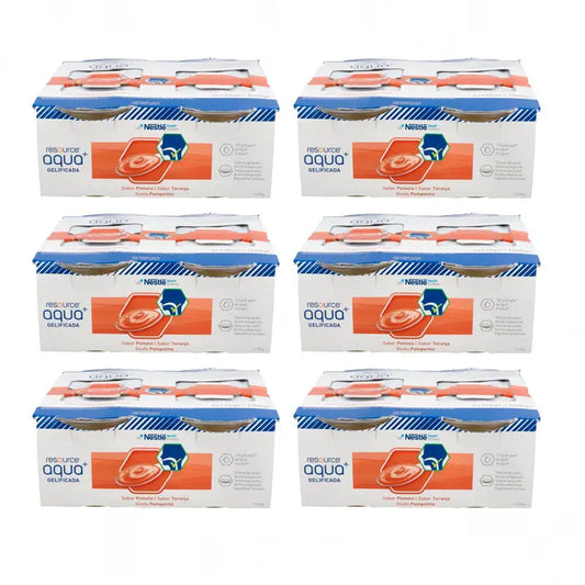 Resource Aqua+ Gelificada Sabor Pomelo Pack 6, 24 unidades