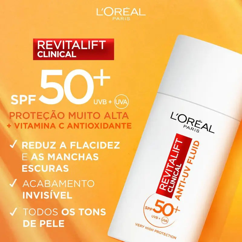 L'Oréal Paris Revitalift Clinical Fluido Hidratante Anti-Uv Diario Con Vitamina C