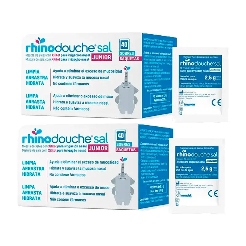 Rhinodouche Sal Junior, Pack 2 x 40 sobres