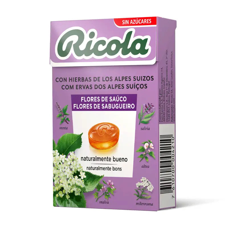 Ricola Caramelos Sin Azucar Flor de Sauco 50 G