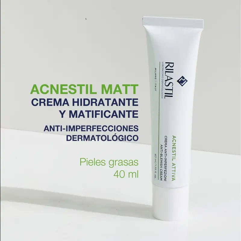 Rilastil Acnestil Matt Crema Hidratante y Matificante Pieles Grasas 40 ml