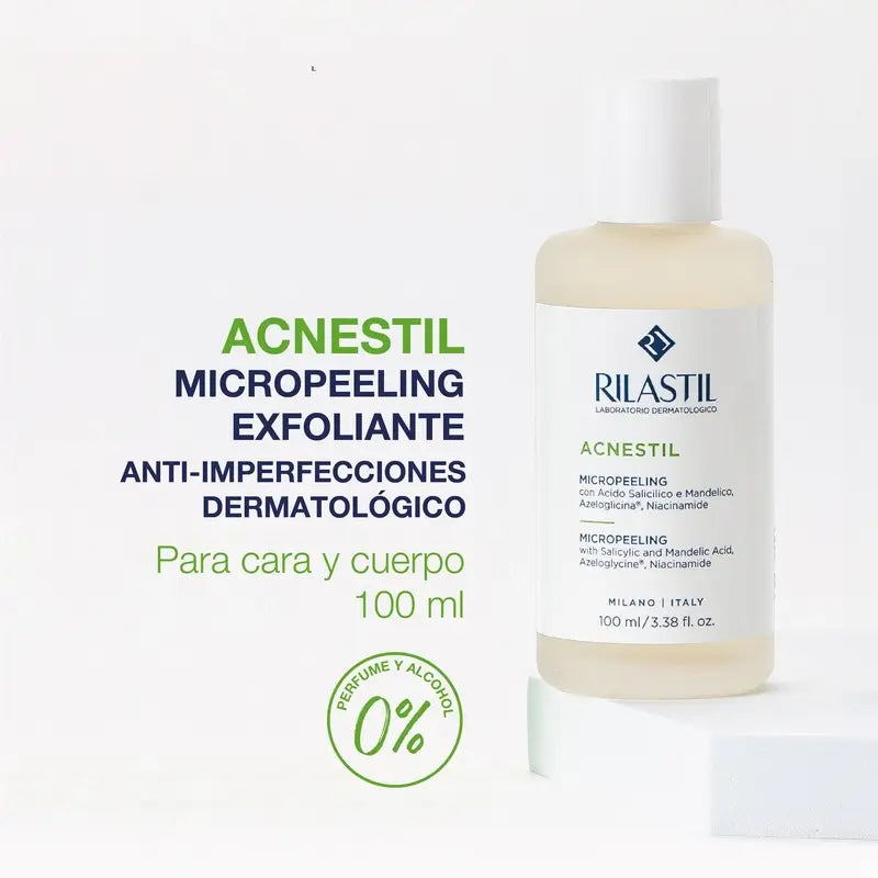 Rilastil Acnestil Micropeeling Exfoliante Y Seborregulador , 100 ml