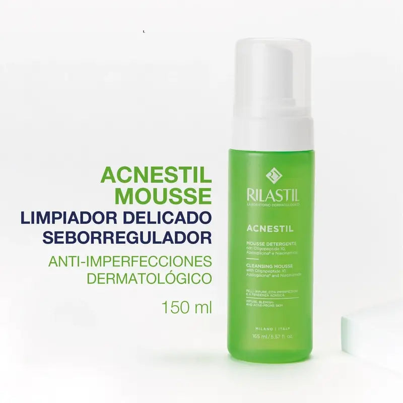 Rilastil Acnestil Mousse Limpiador Seborregulador 150 Ml