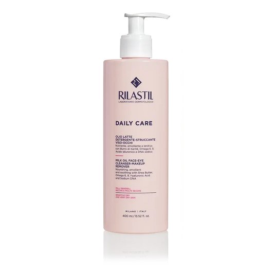 Rilastil Daily Care Oleo Leche Limpiador Facial Nutritivo, 400 ml