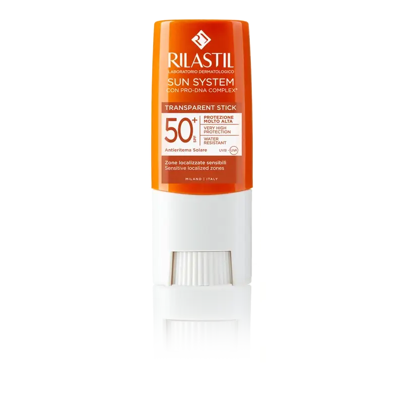 Rilastil Sun System SPF 50+ Stick Transparente, 8,5 gr