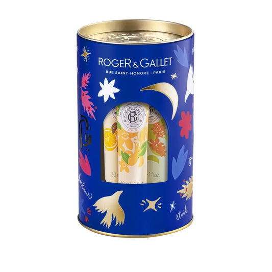 Roger & Gallet Cofre Cremas De Manos Bienestar: Néroli - Bois D'Orange - Fleur D'Osmanthus, 3 unidades