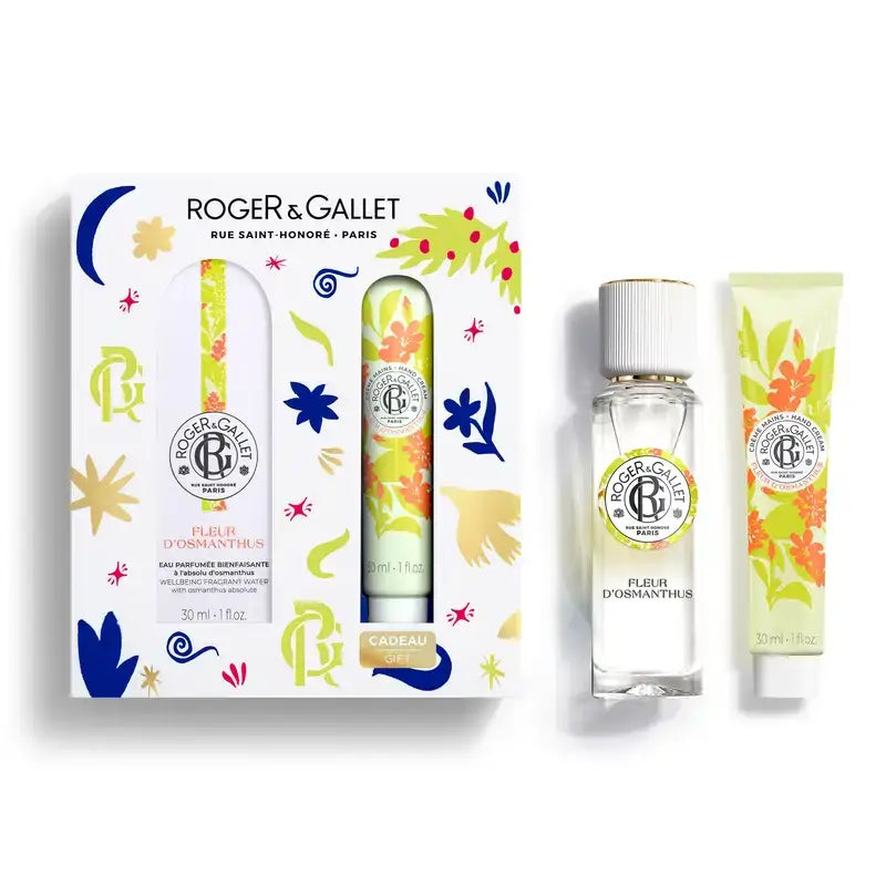 Roger & Gallet Fleur D'Osmanthus Cofre Agua Perfumada Bienestar + Crema De Manos Bienestar, 60 ml