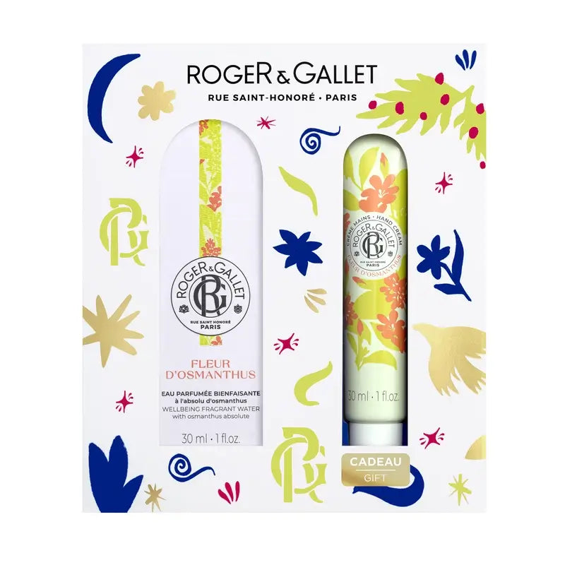 Roger & Gallet Fleur D'Osmanthus Cofre Agua Perfumada Bienestar + Crema De Manos Bienestar, 60 ml