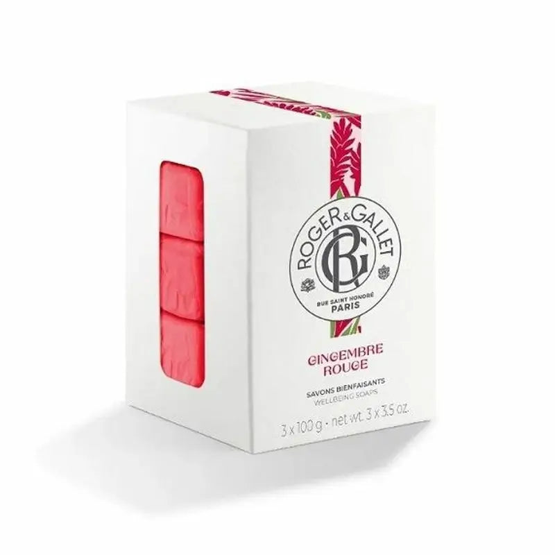 Roger & Gallet Pack Jabón de Manos Gingembre Rouge 3X100 gr